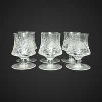Kryształowe kieliszki koniakówki whisky szkło użytkowe B4/0341