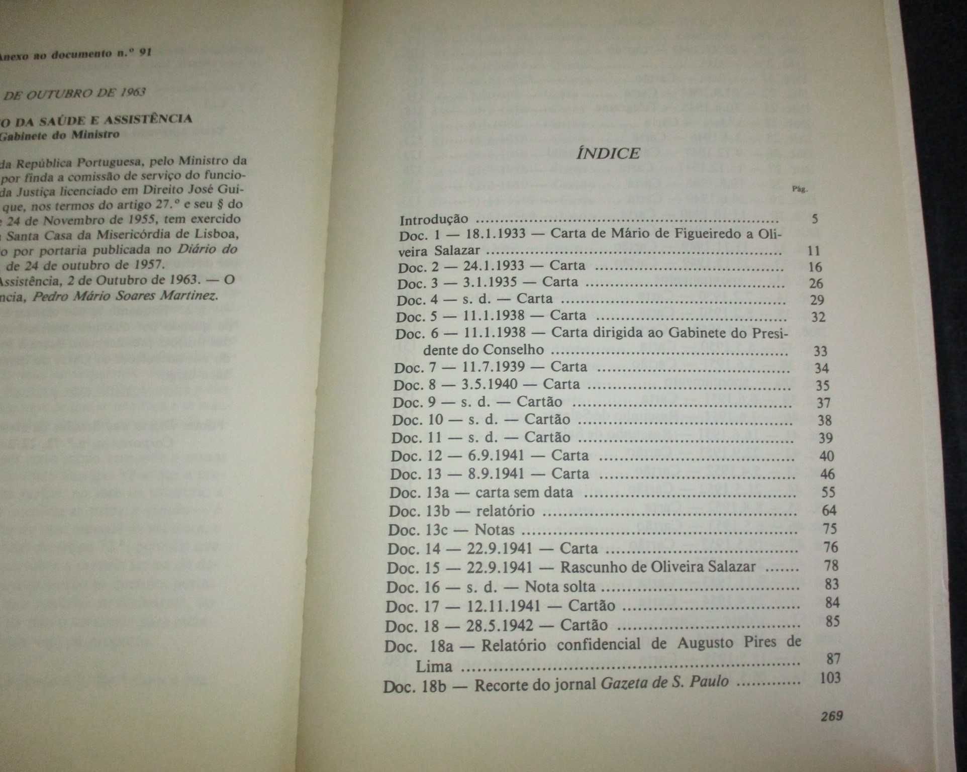 Livro Relatórios para Oliveira Salazar 1931 a 1939