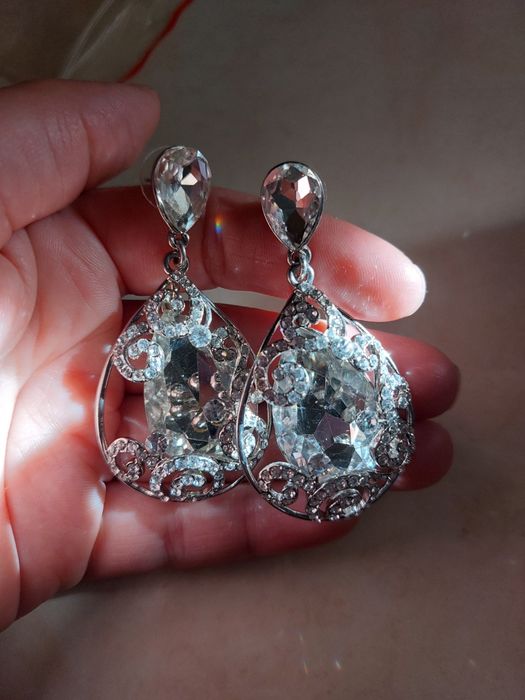 Весільна корона/діадема/сережки