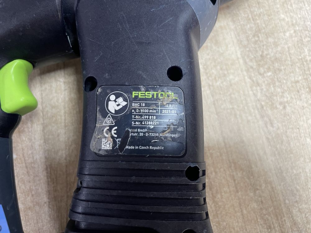 Festool BHC 18 + АКБ 5.2Ah / безщітковий перфоратор Фестул