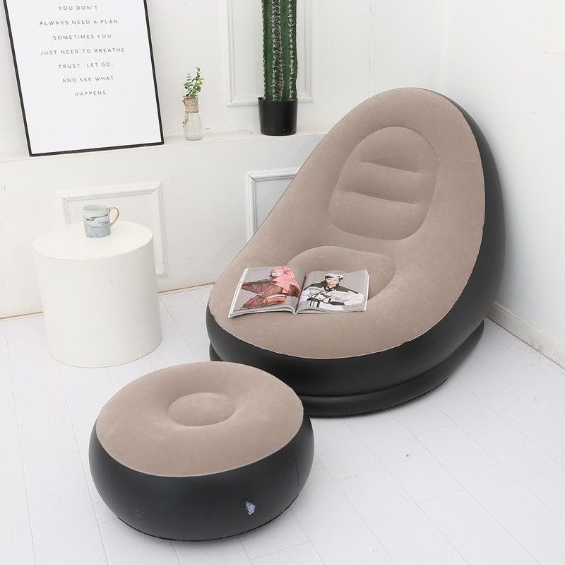 Надувное садовое кресло с пуфиком Air Sofa Comfort zd-33223,