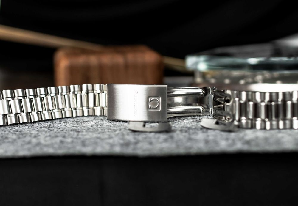 Stalowa bransoleta do zegarka Omega Seamaster Oryginalna
