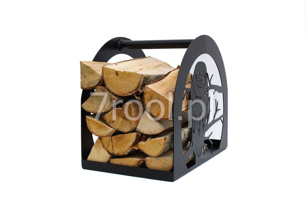 Kosz na drewno kominkowe SOWA