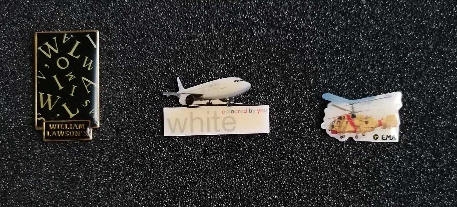 Pin, William Lawsons, White Comp aérea, EMA Emp Meios aéreos