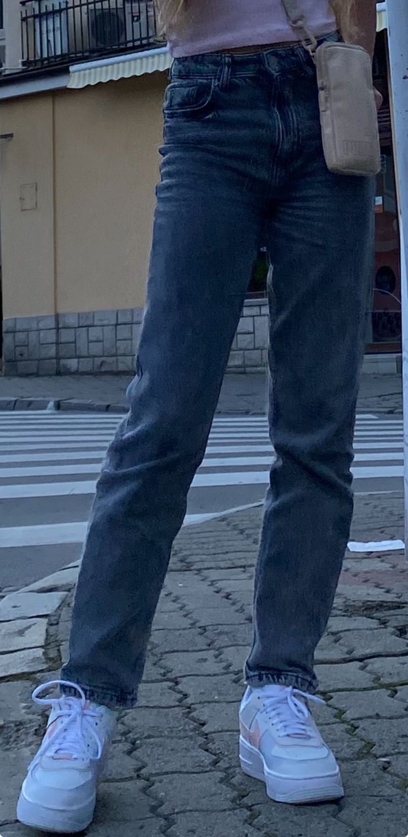 Стильні сірі джинси Zara на дівчинку xs/s за 500 грн