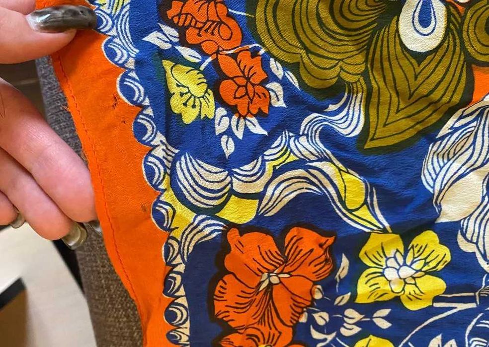 Разные платки, фиолетовый, желтый, синий, разноцветный набор платков