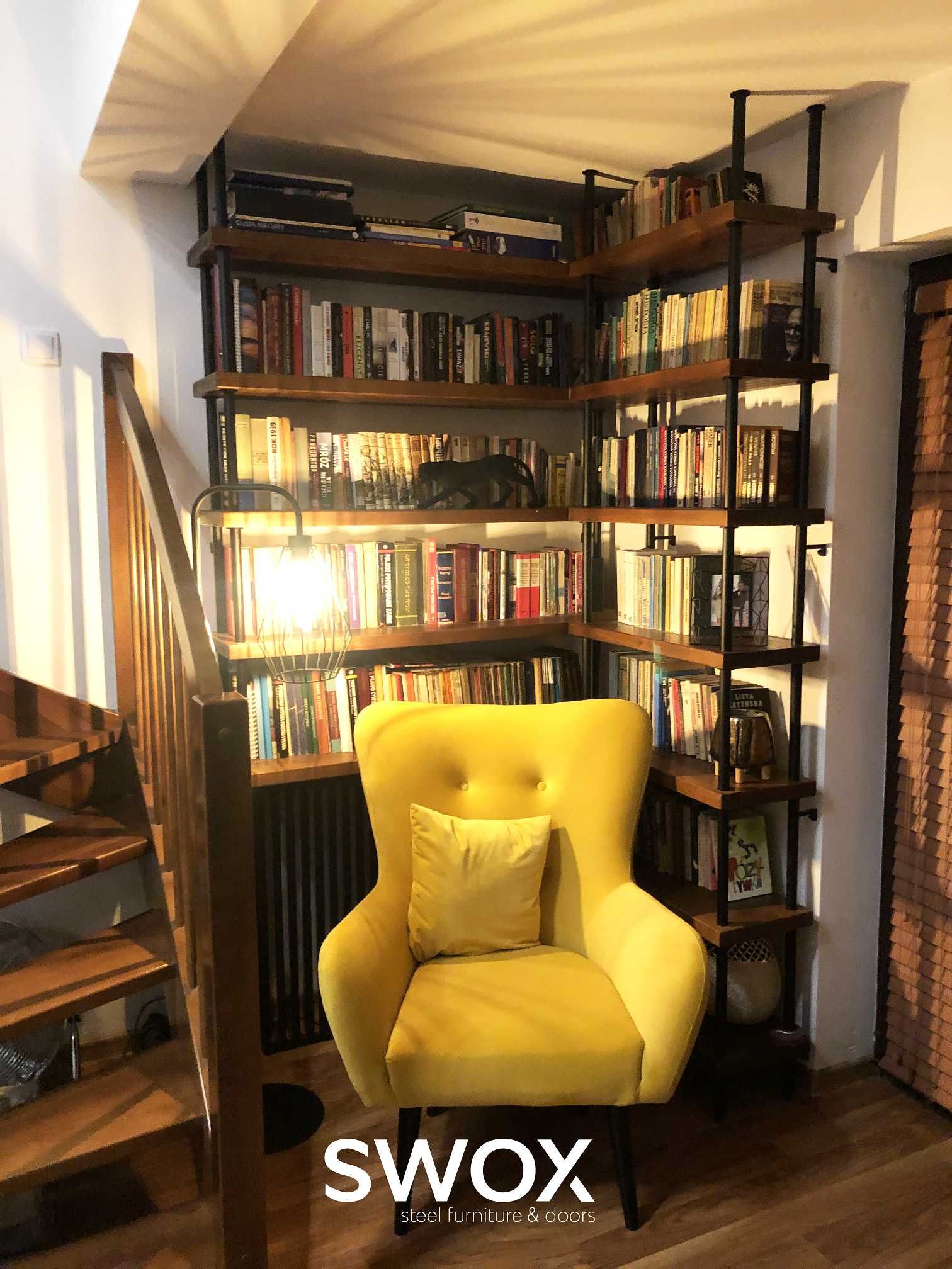 Regał Biblioteczka Meblościanka LOFT na Książki Wino do Salonu HIT!