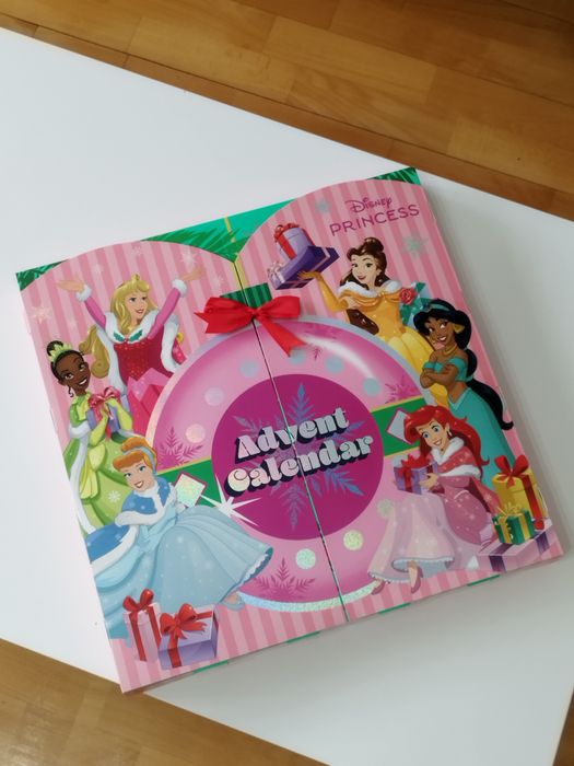 Kalendarz Adwentowy Disney Princess PREZENT dla dziewczynki, kosmetyki