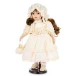 Figurka porcelanowa kolekcjonerska dekoracyjna lalka w sukni 177055