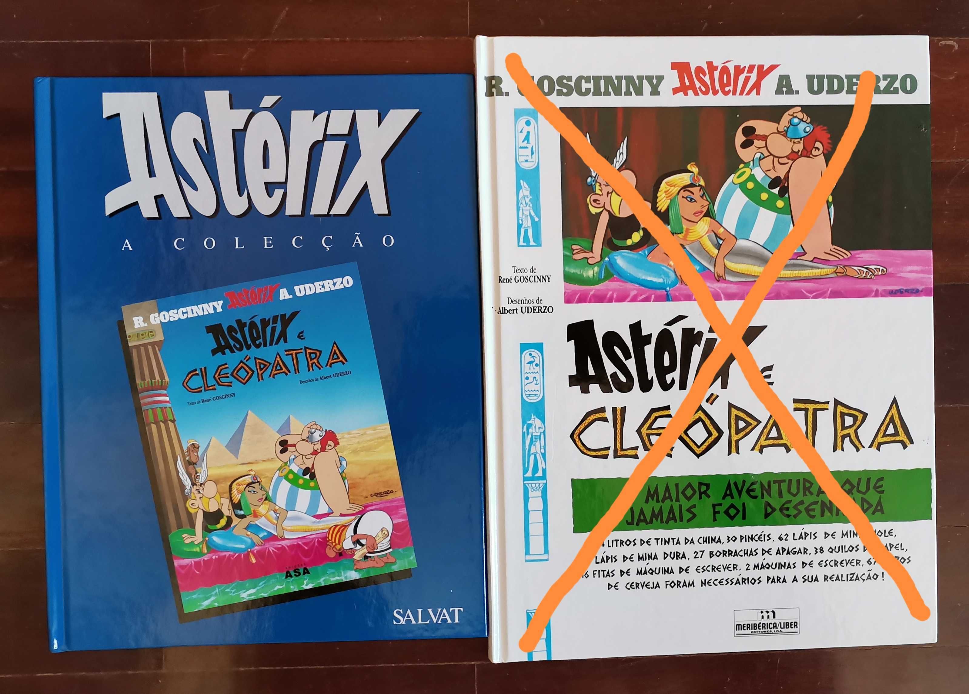 Astérix e Cleópatra/e latraviata/na Hispânia/o Gaulês/o adivinho etc.