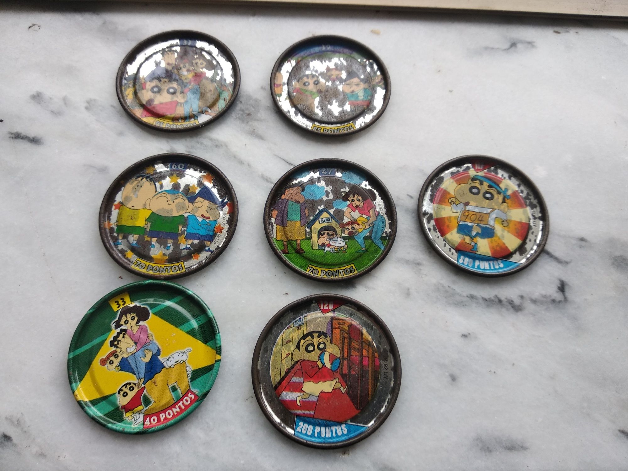 Tazos pokemon  e yu gi oh e shin chan 3 1997 fotos ultimos