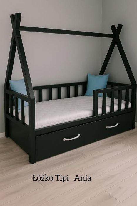 Łóżko domek dla dzieci- łóżka drewniane dziecięce