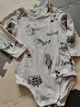 Body z długim rękawem Muminki Moomin Lindex 86/92
