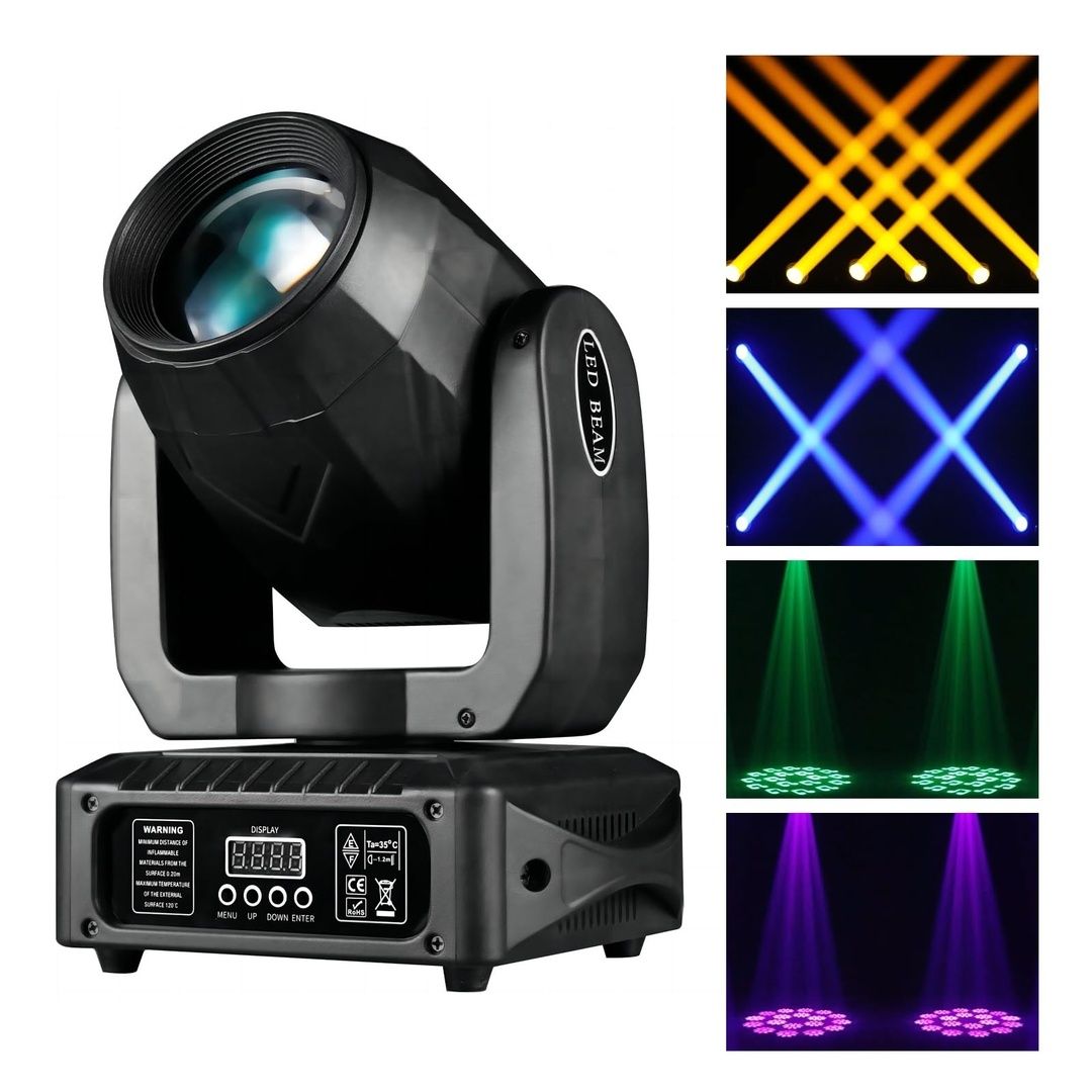 3x ZKYMZL 120W 18 Prisma Moving Head Luzes de Palco 9 GOBO Rainbow DJ