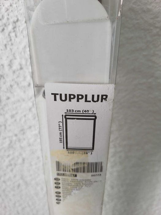 Estore/Cortinado branco opaco IKEA 195x103 - Novo