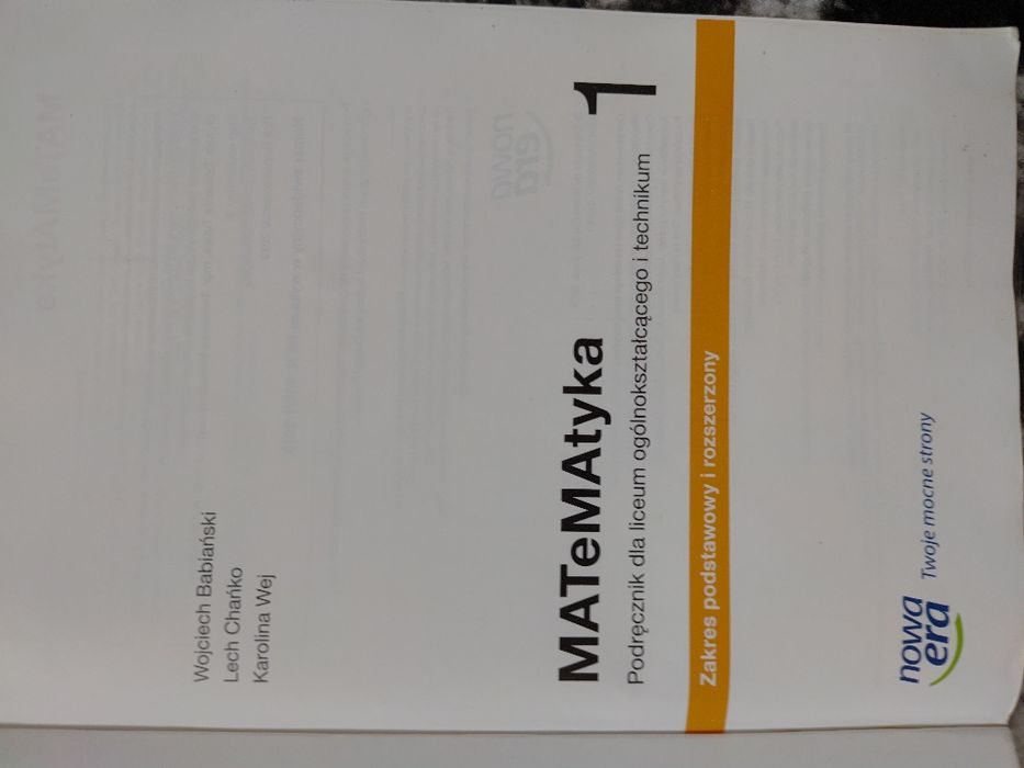 Matematyka 1 zakres podstawowy i rozszerzony nowa era