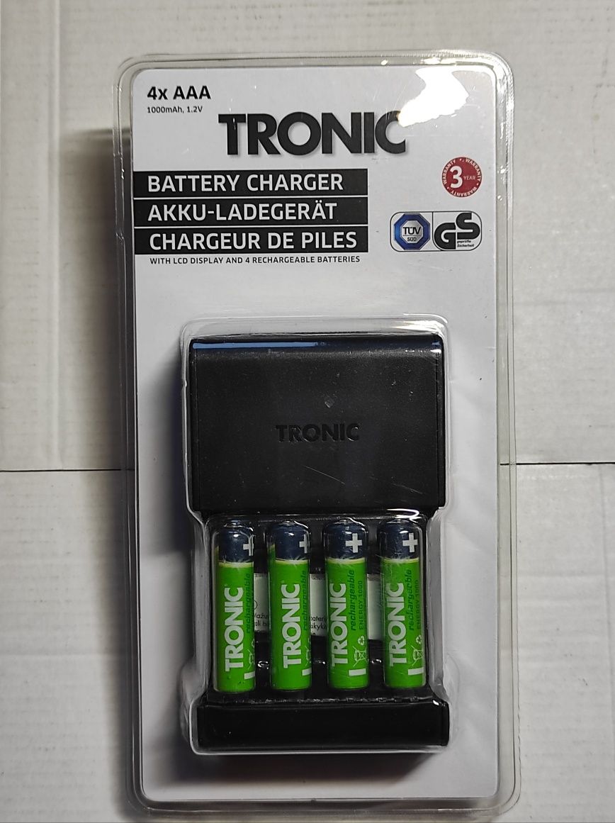 Ładowarka do akumulatorków TRONIC+4x AAA.