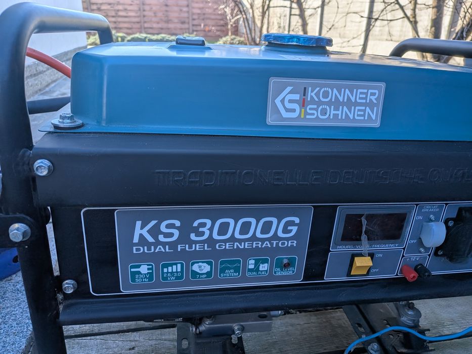 Генератор газ + бензин (балон у комплекті) Konner&Sohnen KS 3000G