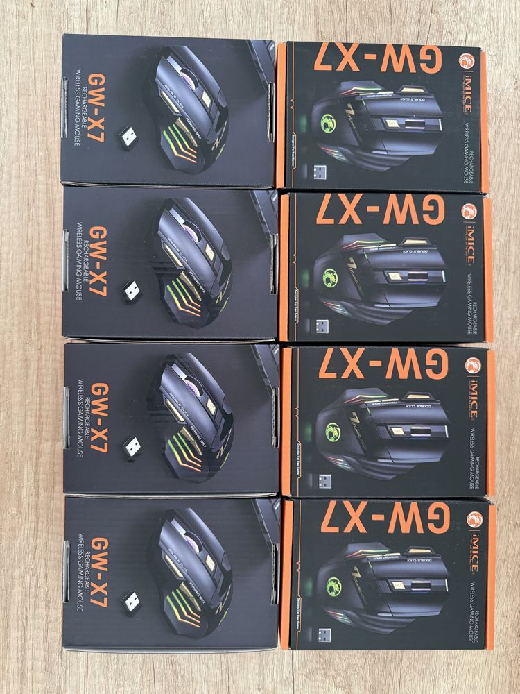 Бездротова ігрова миша IMICE GW-X7 3200 DPI, Dual mode, Bluetooth, RGB