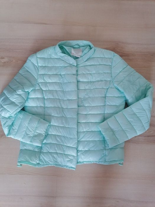 Amisu kurtka pikowana miętową L XL