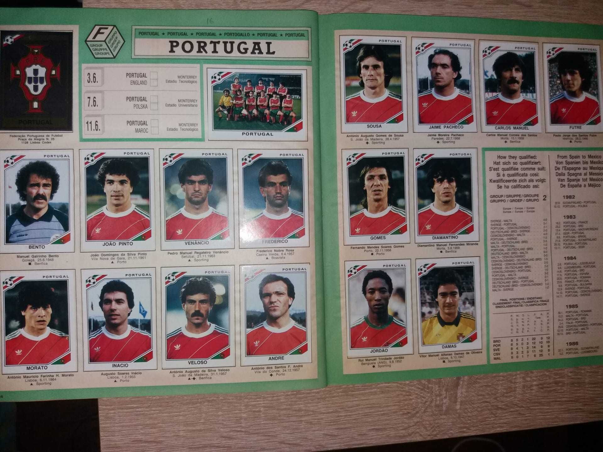 Caderneta Cromos Futebol Completa Mundial 1986 (EDIÇÃO PANINI)