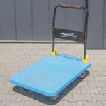 Wózek platformowy Mega-M 300kg 48x70 cm S niebieski POWYSTAWOWY