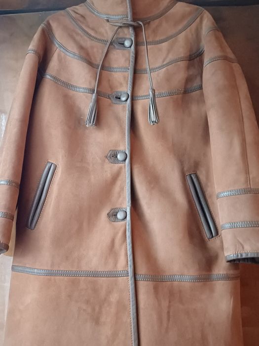 Vintage kożuch damski nowy turecki