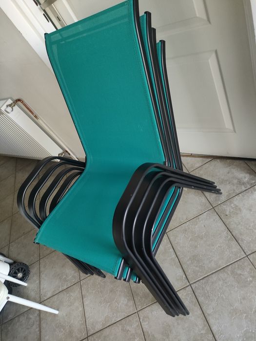 Krzesła ogrodowe. Metalowe. Materiałowe. Bardzo wytrzymałe!