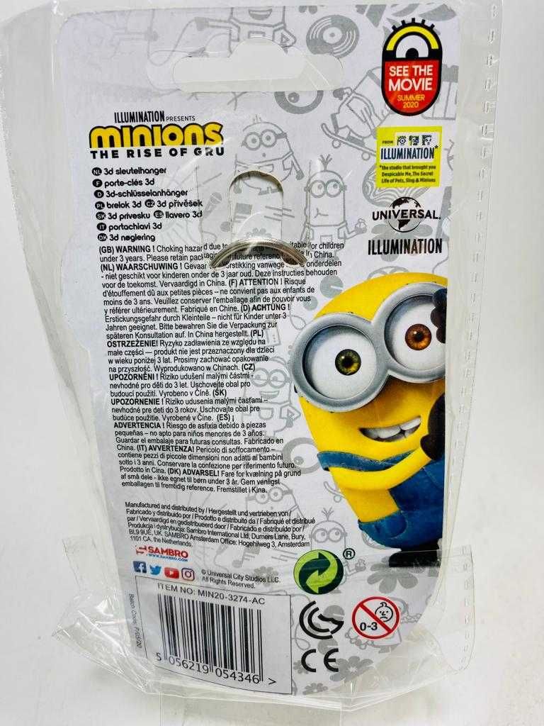 Brelok Do Kluczy 3D MINIONEK MINIONS BOB 3CM Nowy Poznań