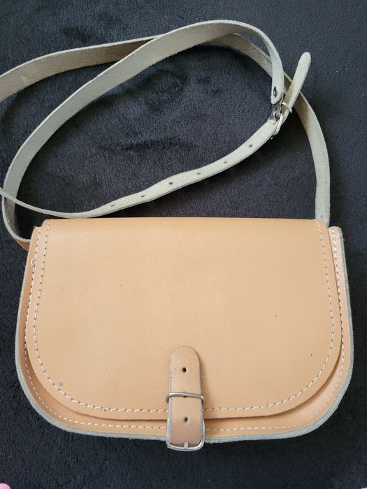 Skórzana torba listonoszka damska skóra naturalna