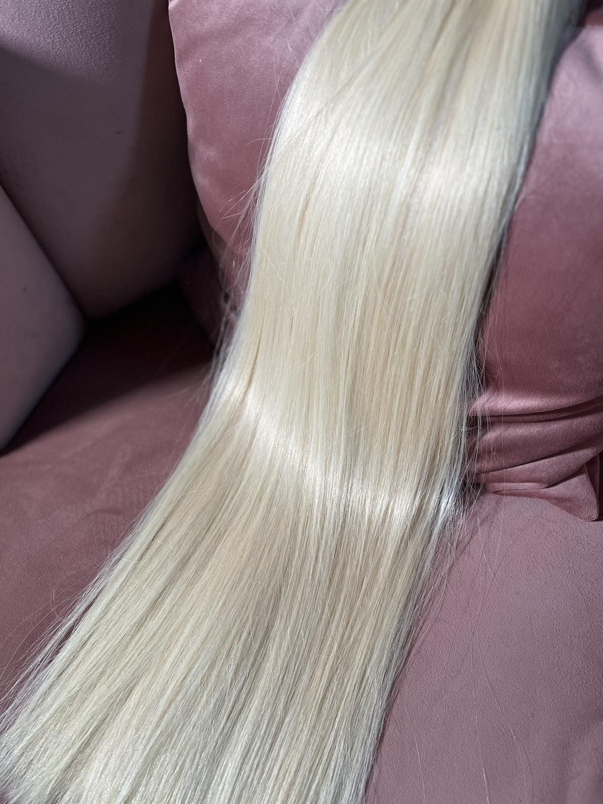 Натуральный волос , холодный блонд