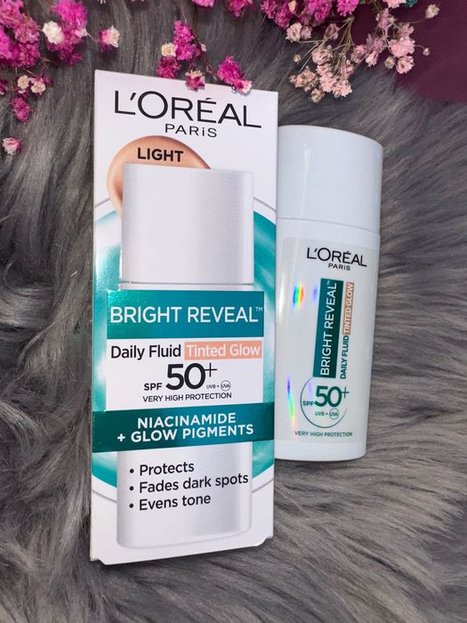 krem L'Oreal loreal bright reveal nowy do twarzy z SPF kolor 01 light