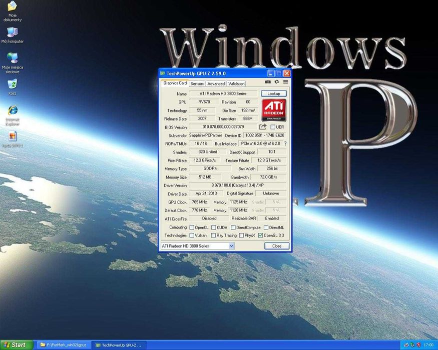 Retro Karta Graficzna Radeon HD 3870 ATI 512MB DDR4!