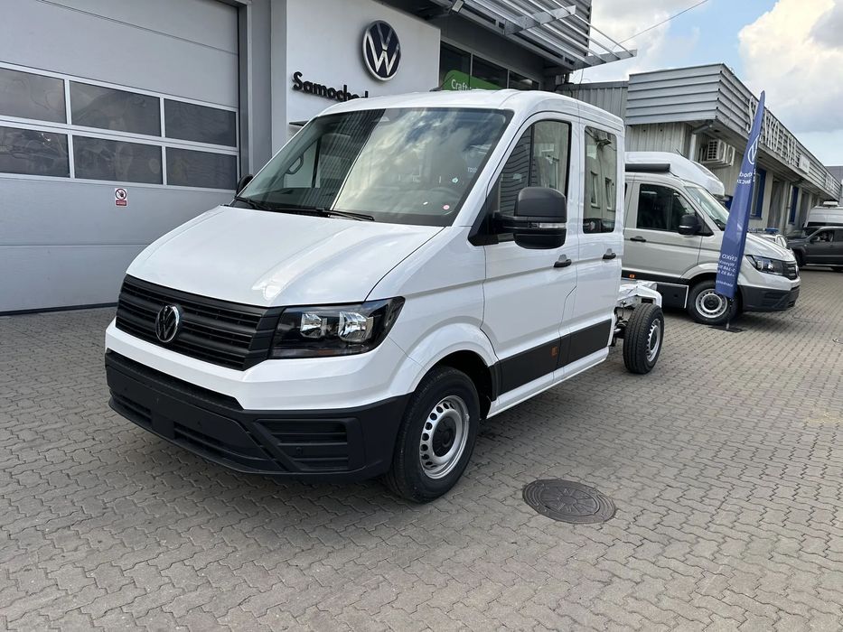 Volkswagen Crafter  Podwójna kabina, 140 KM, czujniki parkowania, kamera cofania