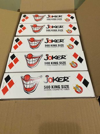 JOKER 500 в ящике 10 коробок . Гильзы для сигарет, сигаретные гильзы.
