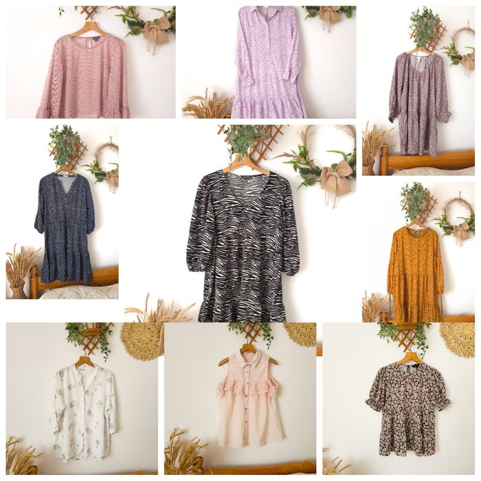 Ubrania damskie S, M, L, XL, XXL, 3XL sukienka spódnica oversize płasz
