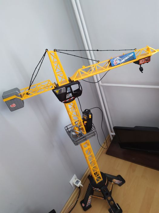 Żuraw dźwig zabawka 120 cm sterowany pilotem używany stan bardzo dobry