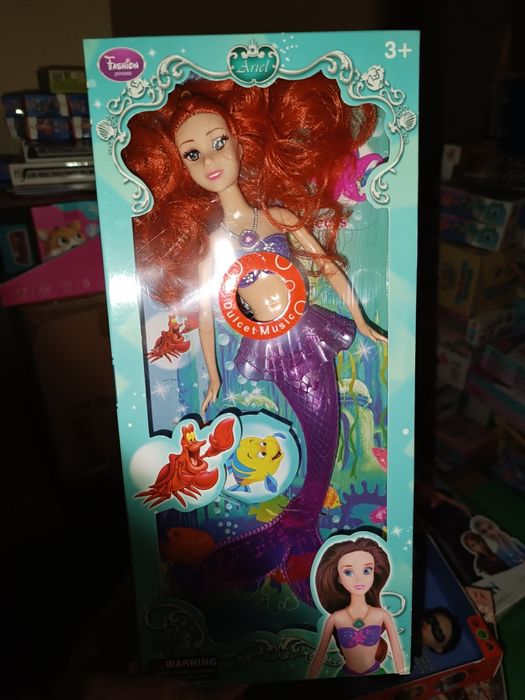 Лялька кукла куколка 30 см аксесуари прикраси собачка русалка