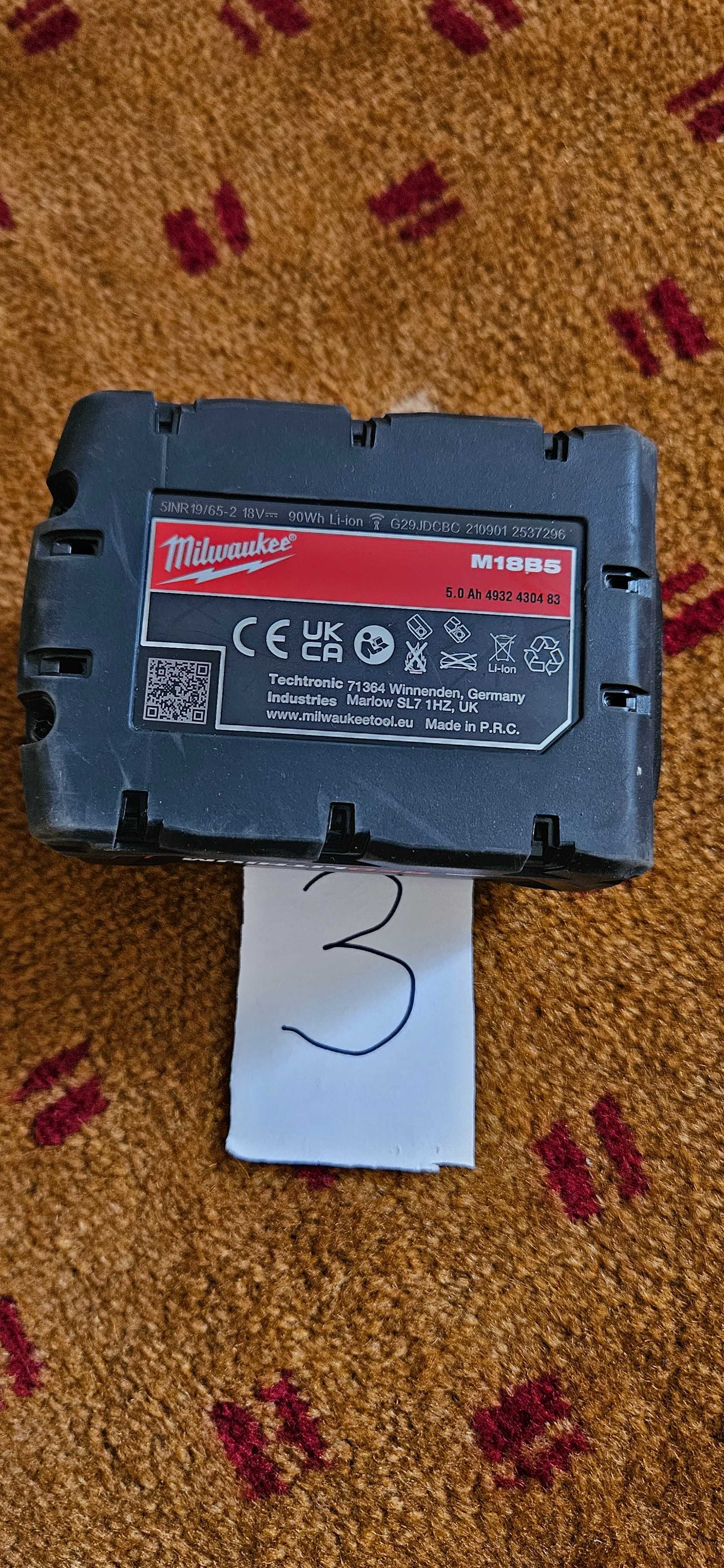 Bateria 5.0Ah M18B5 MILWAKEE nr3