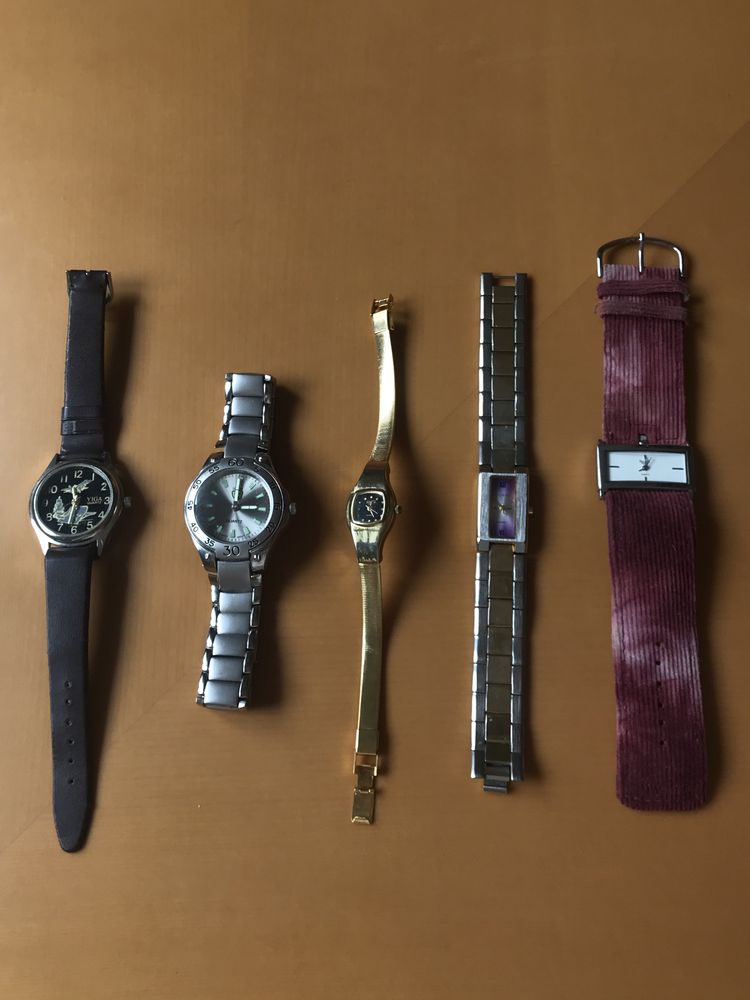 Lote de 5 relógios