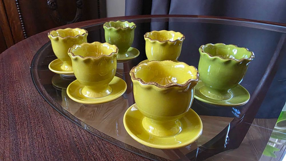 Ceramiczne kieliszki do jajek  od Almi decor