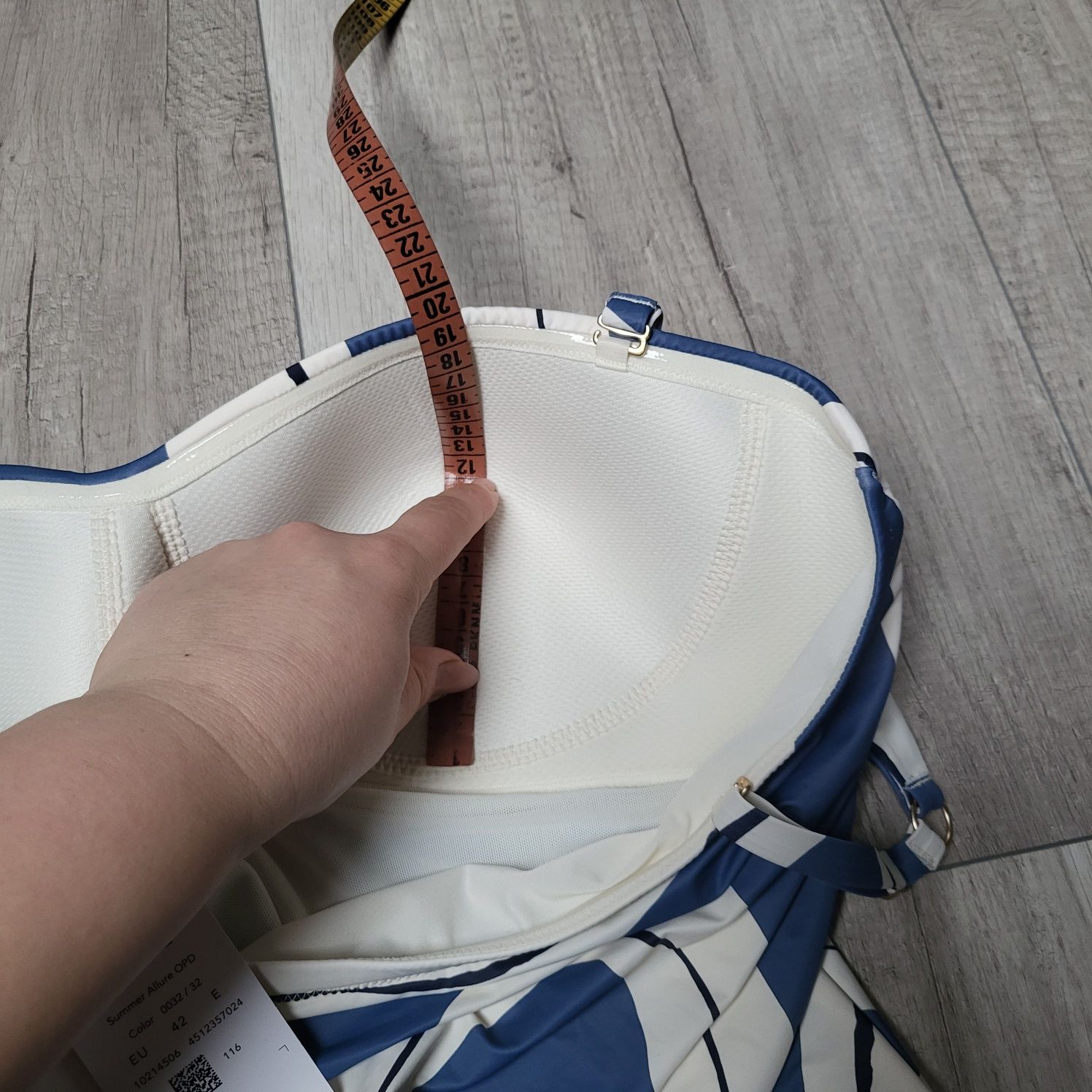 Strój kąpielowy jednoczęściowy Triumph 42E summer Allure biały niebies