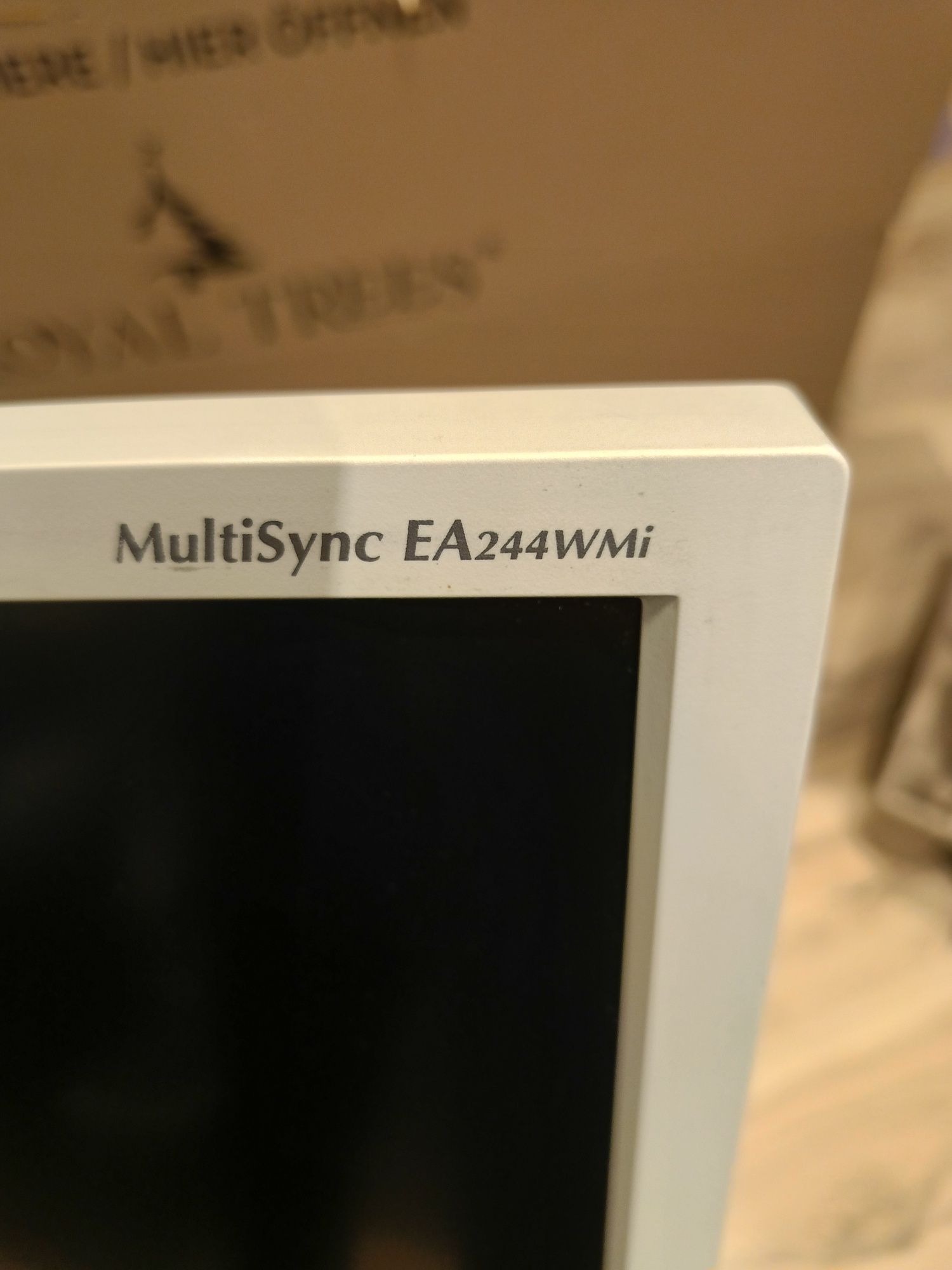 Monitor NEC MultiSync EA244WMi, 24", LED, IPS, 1920x1200 DVI/VGA/HDMI/