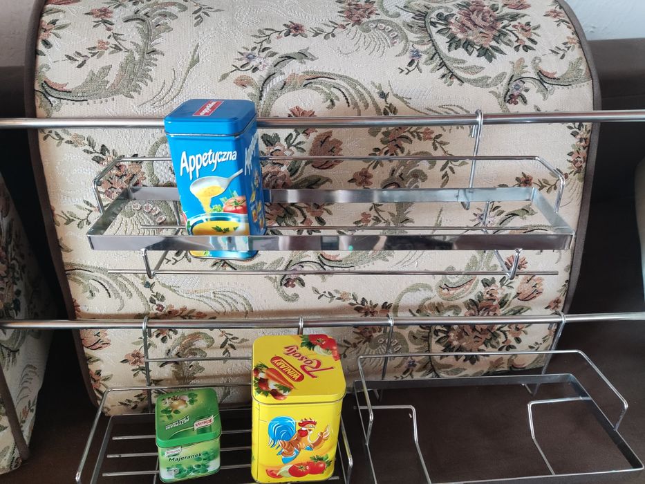 Nowy reling kuchenny metalowa półka półki haczyki