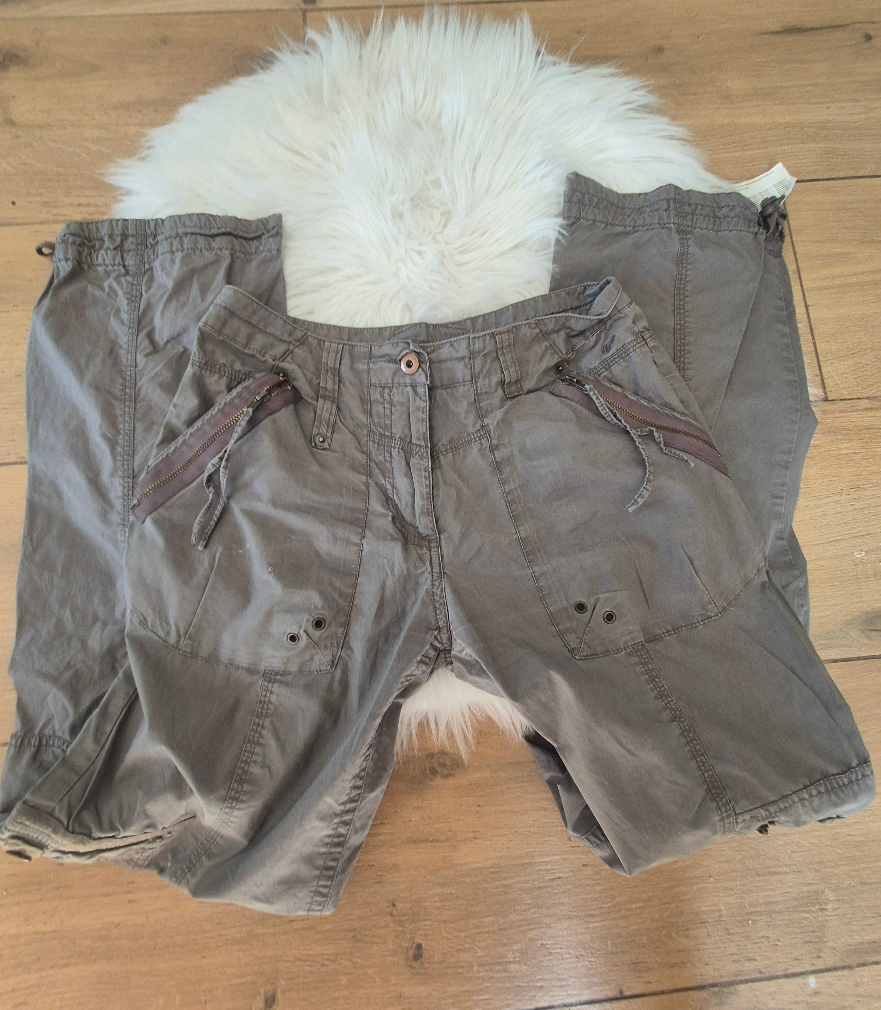 Spodnie khaki cotton bawełna swag y2k bojówki boyfriend Yessica 34/XS