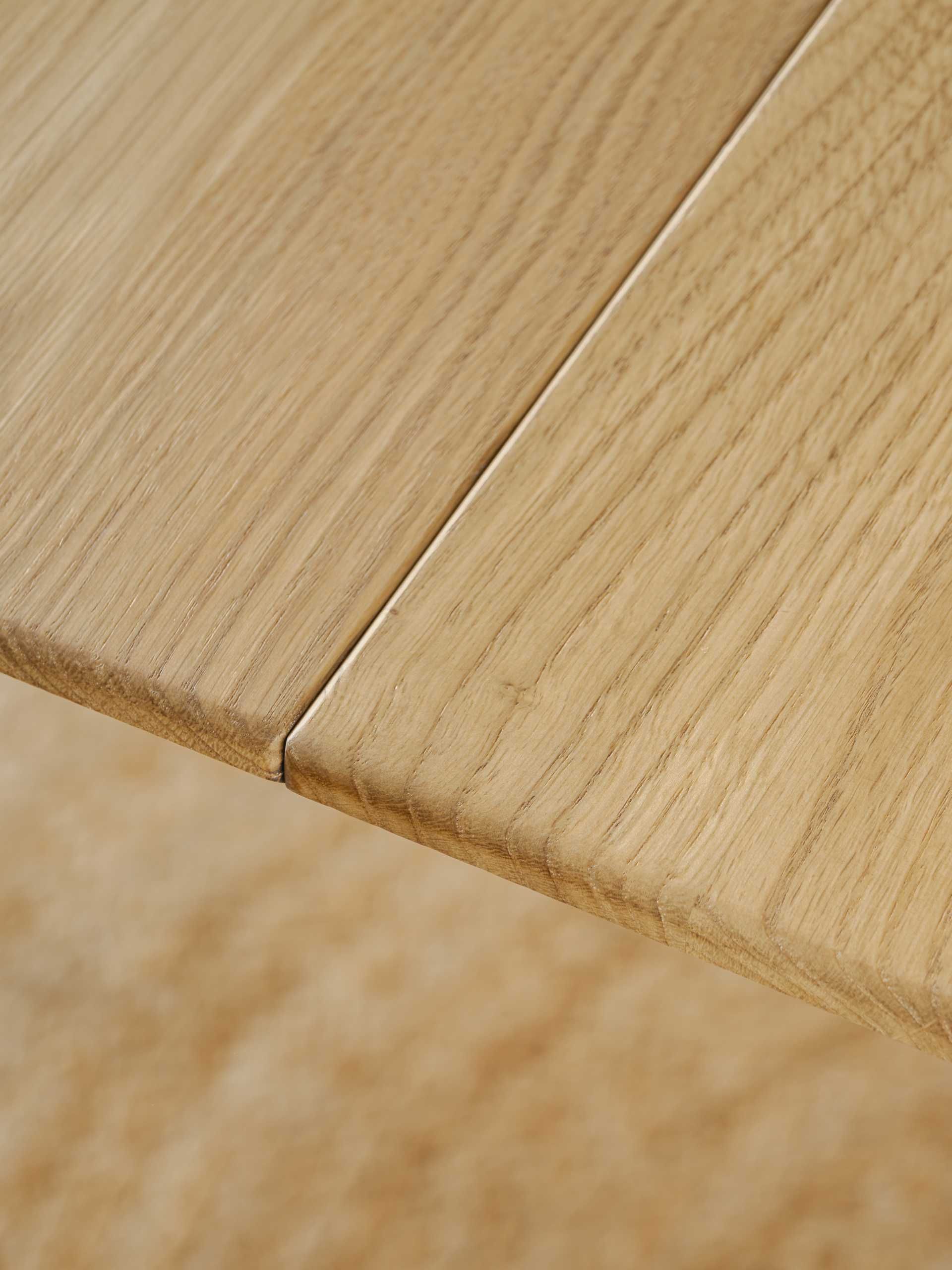 Drewniany stół - dębowy stół - okrągły stół rozkładany - od ręki-