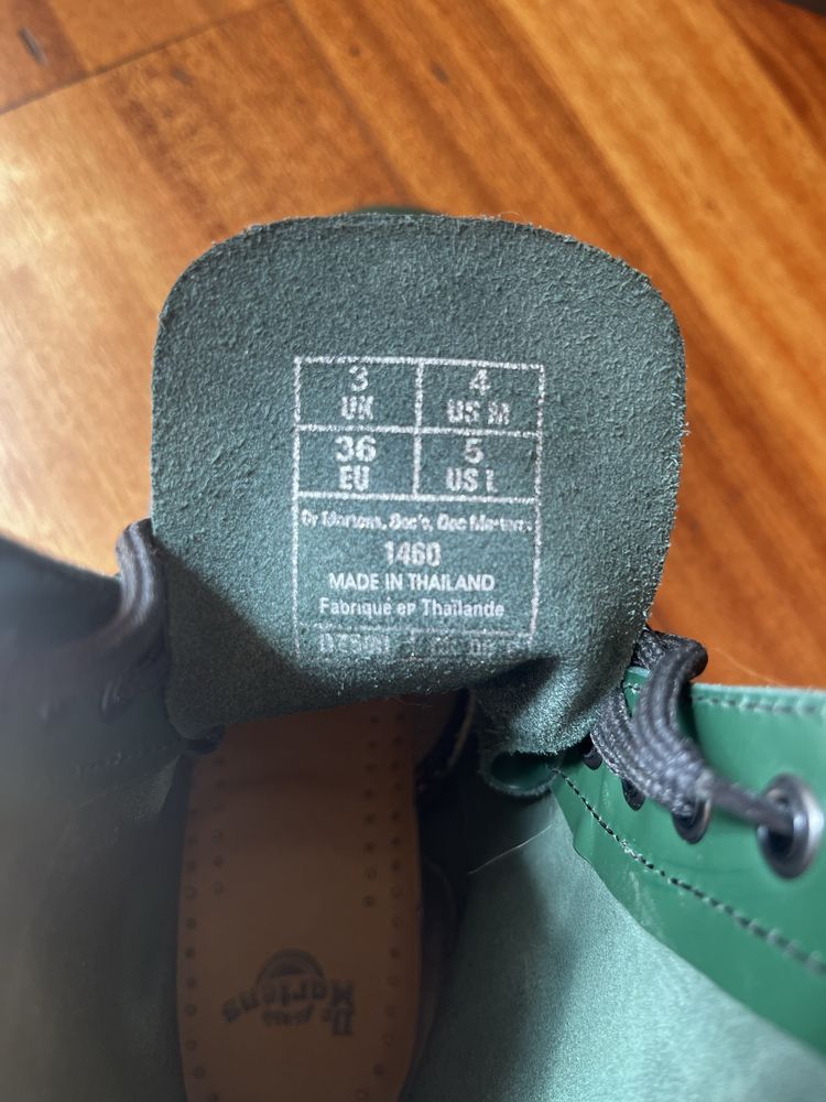 Buty ciemnozielone Martens