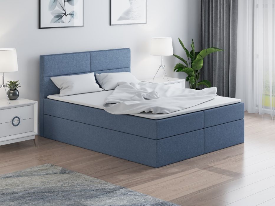 RIVER 140 łóżko kontynentalne z pojemnikiem + materac | MEGA Promocja