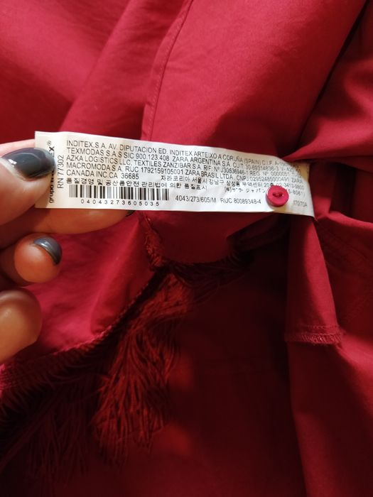 Túnica de Senhora Zara