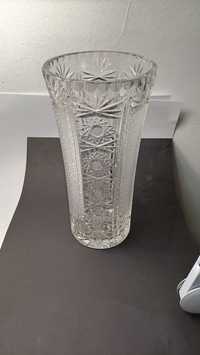 Piękny kryształowy wazon szlifowany vintage 26 cm